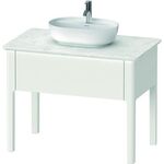 Duravit Quarzsteinkonsole LUV 938x570 1 Auszug stehend weiß seidenmatt