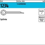 Splinte ISO 1234 6,3x 56 1.4300/A2 250 Stück - VPE: 250