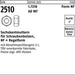 Sechskantmutter DIN 2510 f.Schraubenbolzen NF M20 1.7218 1 Stück