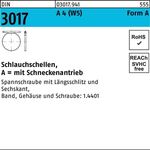 Schlauchschelle DIN 3017 W5 Schneckenantrieb 20- 32/9 C7 A 4 100 Stück - VPE: 100