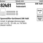 Spannstiftsortiment DIN 1481 710tlg. Federstahl 1 Stück