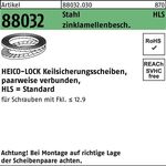 Keilsicherungsscheibe R 88032 HLS-24 Stahl zinklamellenb. geklebt 100St. HEICO - VPE: 100