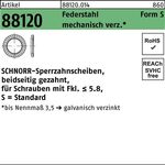 Sperrzahnscheibe R 88120 beids.gez. S30x45x2 Federstahl mech.verz. 100St SCHNORR - VPE: 100