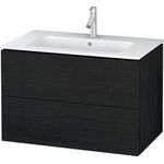 Duravit Waschtischunterbau L-CUBE 820x481mm 2 Schubk we hgl ES NB mitte