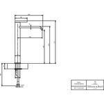 VB Einhebel-WT-Armatur erhöht Dawn 38x311x203mm o Ablaufgarnitur Matt Black