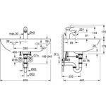 Grohe Bundle BAU KERAMIK WT 60cm + BauFlow Armatur chr - VPE: 8