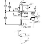 Grohe EH-WTbatt EUROSMART C 1/2Zoll M-Size ZAG chr