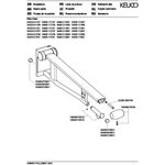 Keuco Stützklappgriff PLAN CARE WC 850mm li Ausf vc/sw