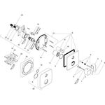 Thermostat AXOR URQUIOLA Unterputz mit Abstellventil chrom