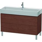 Duravit Waschtischunterbau L-CUBE 582x1184x459mm amerikanisch nussbaum