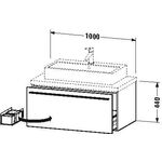 Duravit Konsolenunterschrank X-LARGE 440x1000x548mm weiß hochglanz lackiert