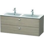 Duravit Waschtischunterbau BRIOSO 553x1290x479mm, Griffe chrom pine silver