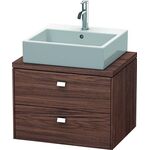 Duravit Konsolenunterschrank BRIOSO Griffe chr 442x620x480mm nussbaum dunkel