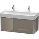 Duravit Waschtischunterbau XSQUARE 397x984x460mm flannel grey hochglanz