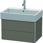 Duravit Waschtischunterbau XSQUARE 397x684x460mm flannel grey seidenmatt