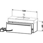 Duravit Waschtischunterbau X-LARGE 468x1200x448mm weiß matt