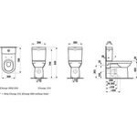 Laufen Stand-WC-Kombination LAUFEN PRO Tiefspüler, 6 l weiß LCC