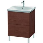 Duravit Waschtischunterbau L-CUBE 620x481x709mm amerikanisch nussbaum