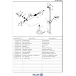 Kludi Therm-Brausearmatur LOGO SHOWER D DN 15 600mm chr