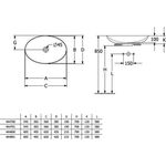 V&B Aufsatzwaschtisch LOOP & FRIENDS ohne ÜL 620x420mm almond C+