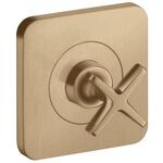 Abstelllventil AXOR CITTERIO E Unterputz 12x12 brushed bronze