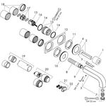 Einhebel-Waschtischmischer AXOR CITTERIO DN 15 UP m Pl m Ala 225mm bru red gold