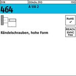 Rändelschraube DIN 464 hohe FormM5x 25 A 1/A 2 25 Stück - VPE: 25