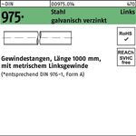 Gewindestange DIN 975 links M20 -LHx 1000mm Stahl galv.verz. 1 Stück