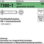 Flachkopfschraube ISO 7380-1 ISR M5x25-T25 010.9 galv.verz. 500St. - VPE: 500