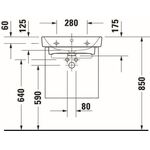 Waschtischunterbau Duravit No.1 1 Auszug, 490x426mm weiß matt