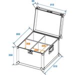 ROADINGER Flightcase EP-64 4x PAR-64 Spot kurz