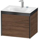 Duravit Möbelwaschtischset XVIU 600x480mm sw ma / we s-matt Ra B1 1 HL