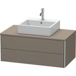 Duravit Waschtischunterbau XSQUARE 400x1000x548mm flannel grey seidenmatt