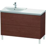 Duravit Waschtischunterbau L-CUBE 1220x481x709mm amerikanisch nussbaum