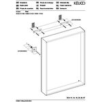 Keuco Kristallspiegel PLAN sil-gebz-elo 650x700x105mm