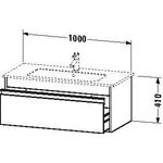 Duravit Waschtischunterbau KETHO 410x1000x475mm graphit matt