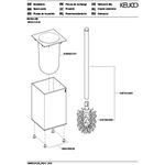 Keuco Toil.bü.ga. EDITION 90 SQUARE Standmodell vc