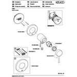 Keuco EH-Brausemischer IXMO_solo Soft UP m Schlauchans. Rosette rund vc