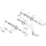 3-Loch Waschtischarmatur AXOR CITTERIO DN 15 UP m Al 222mm Hebelgr u Ros. pol.