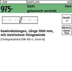 Gewindestange DIN 975 M14x 1,5x 1000mm Stahl galv.verz. 1 Stück