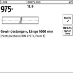 Gewindestange DIN 975 M6x 1000mm 12.9 1 Stück