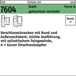 Verschlußschraube DIN 7604 Bund AM 22x 1,5 Stahl galv.verz. 25 Stück - VPE: 25