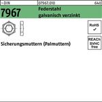 Sicherungsmutter DIN 7967 M8 Federstahl galv.verz. 100 Stück - VPE: 100