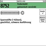 Spannstift ISO 8752 geschlitzt 5x36 Federstahl galv.verz. schwere Ausf. 500St. - VPE: 500