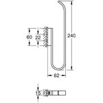 Grohe Reserve-Toilettenpapierhalter SELE f 2 Rollen 240mm ha graph gebü