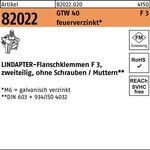 Flanschklemme R 82022 GTW 40 F 3 M20/70 feuerverz. 1 Stück LINDAPTER