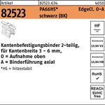 Befestigungsbinder R 82523 Edgecl. 4,6x200/45 PA66HS sw OA 500St HELLERMANNTYTON - VPE: 500