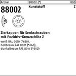 Zierkappe R 88002 f.PZ 2x 12/3,5-5 Ku. weiß 1000 Stück - VPE: 1000