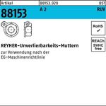 Unverlierbarkeitsmutter R 88153 M6 A 2 25 Stück - VPE: 25