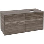 V&B Waschtischunterschrank COLLARO 120x54,8x50cm WT re m LED-B. Stone Oak